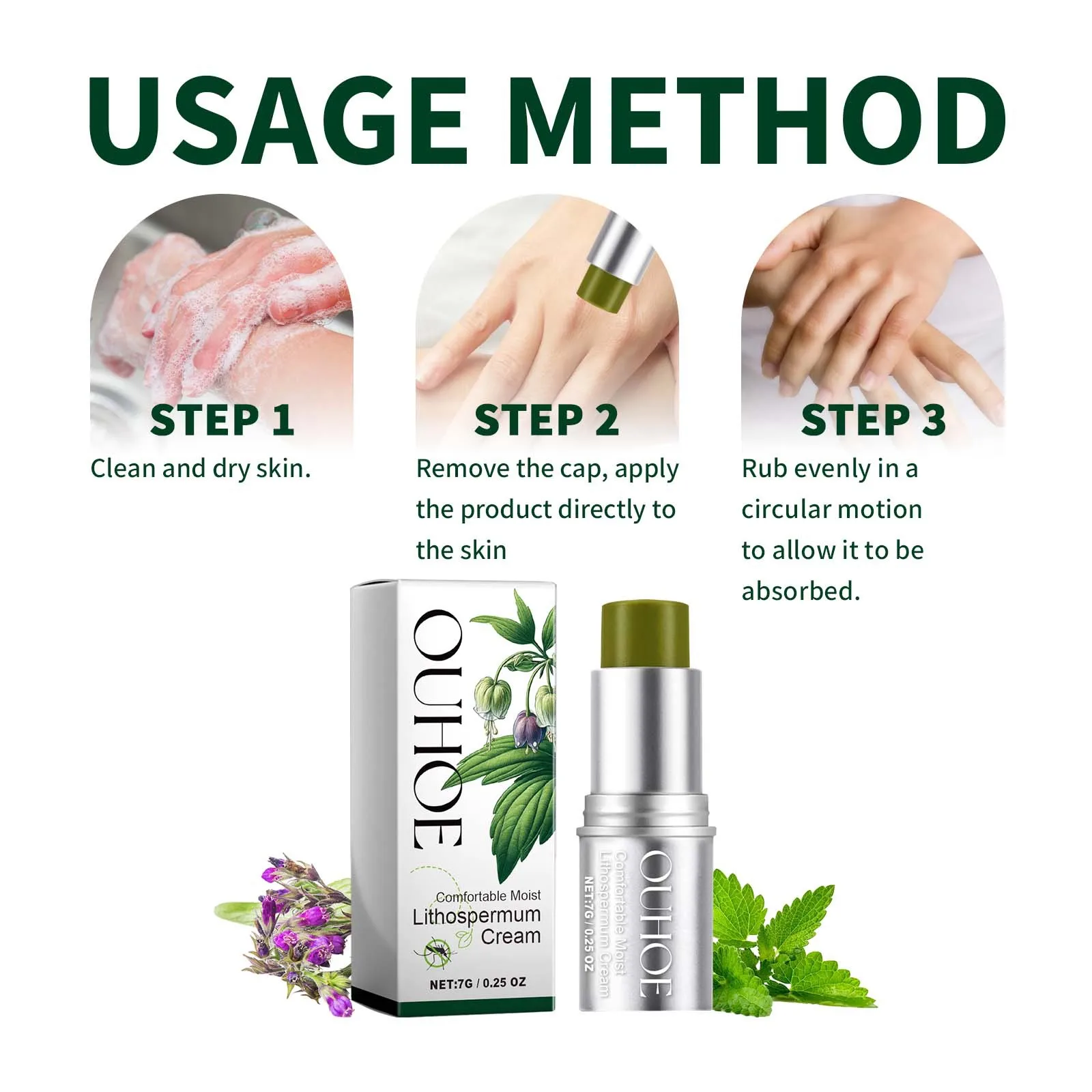 Крем от комаров OUHOE Purple G – обзор и цена Skincare Herbal